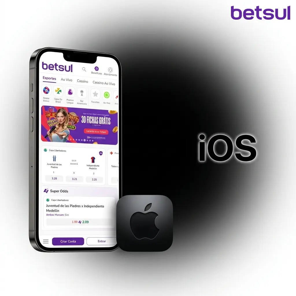 Betsul no Safari para iOS: acesse pelo iPhone ou iPad adicionando o site à tela inicial como atalho