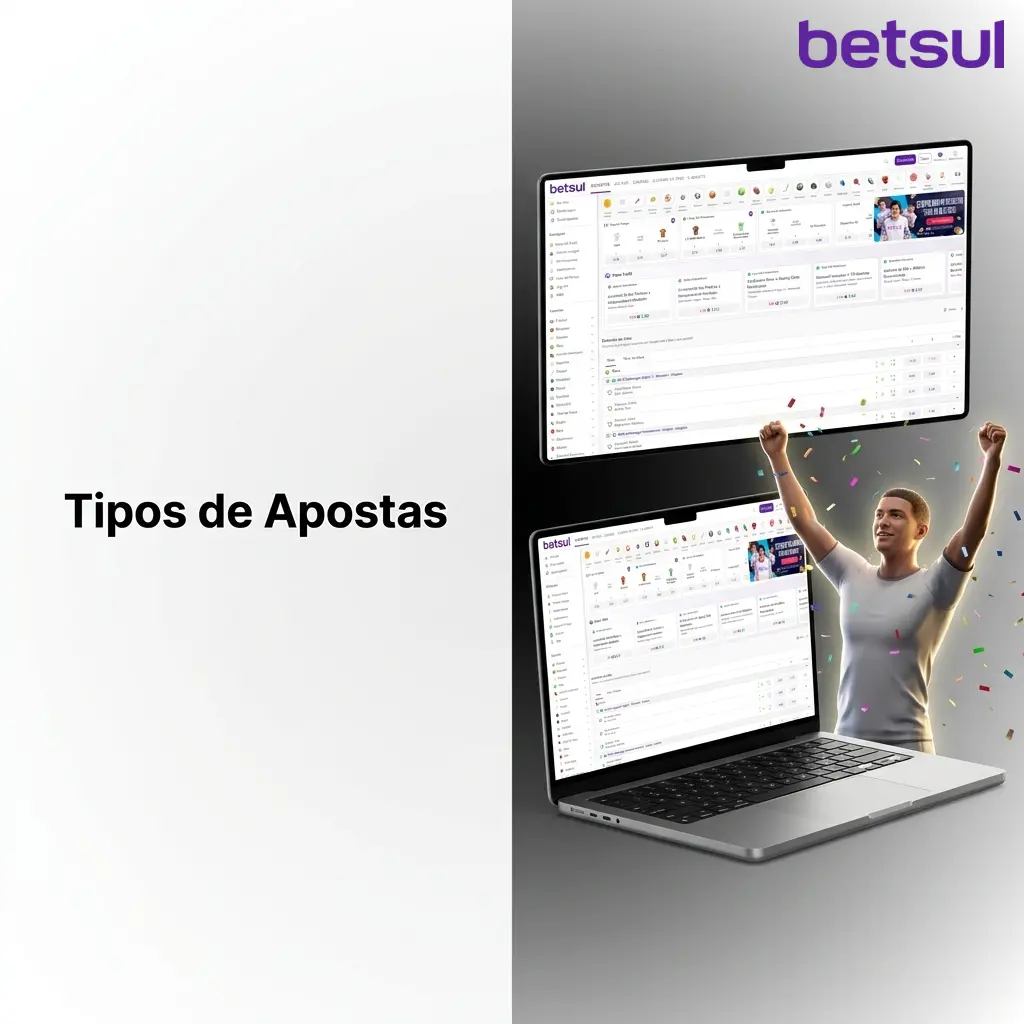Tipos de apostas na Betsul: simples, múltipla acumuladora e sistema explicados para diferentes perfis