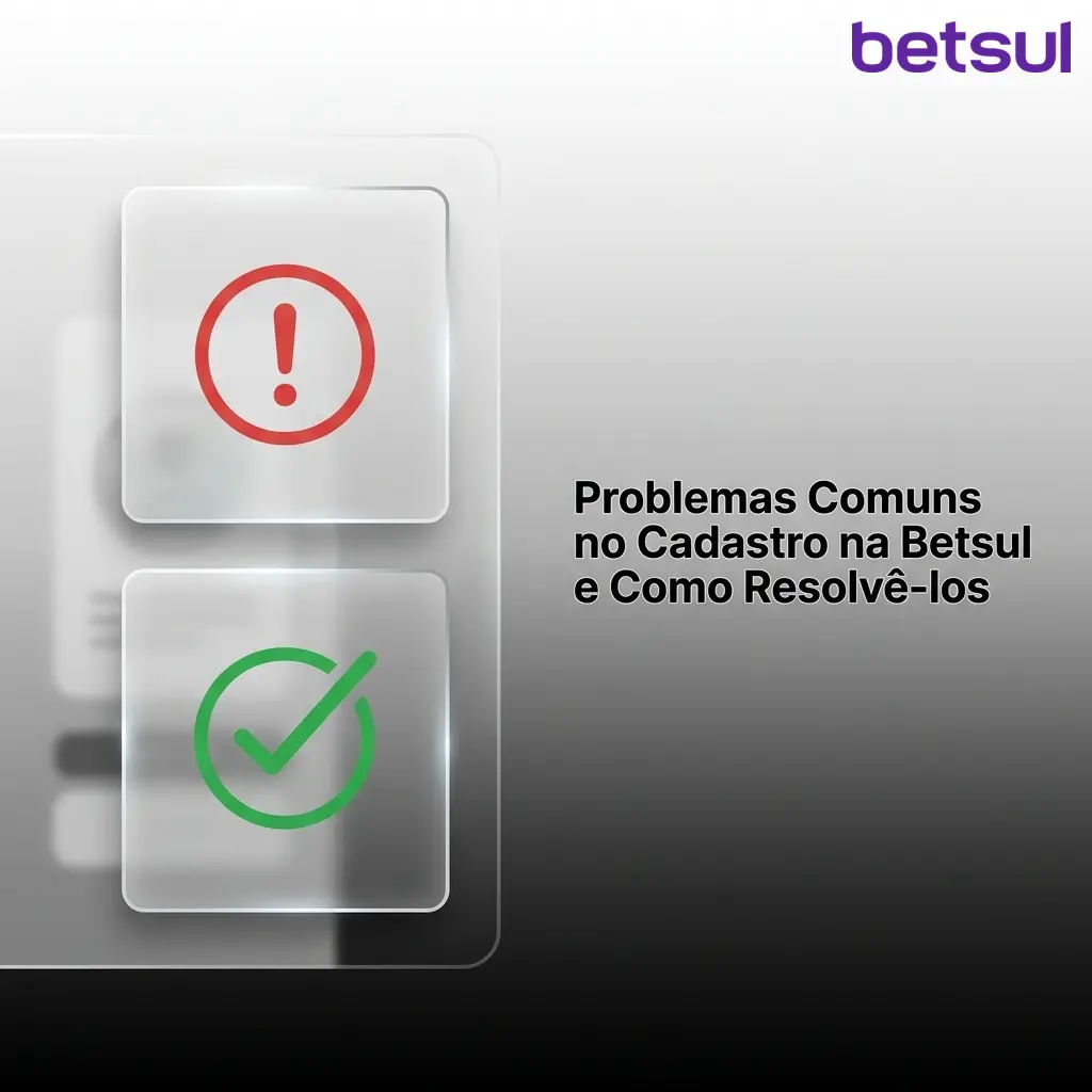 Tela de cadastro Betsul com erros comuns e soluções como CPF duplicado, SMS e e-mail de confirmação