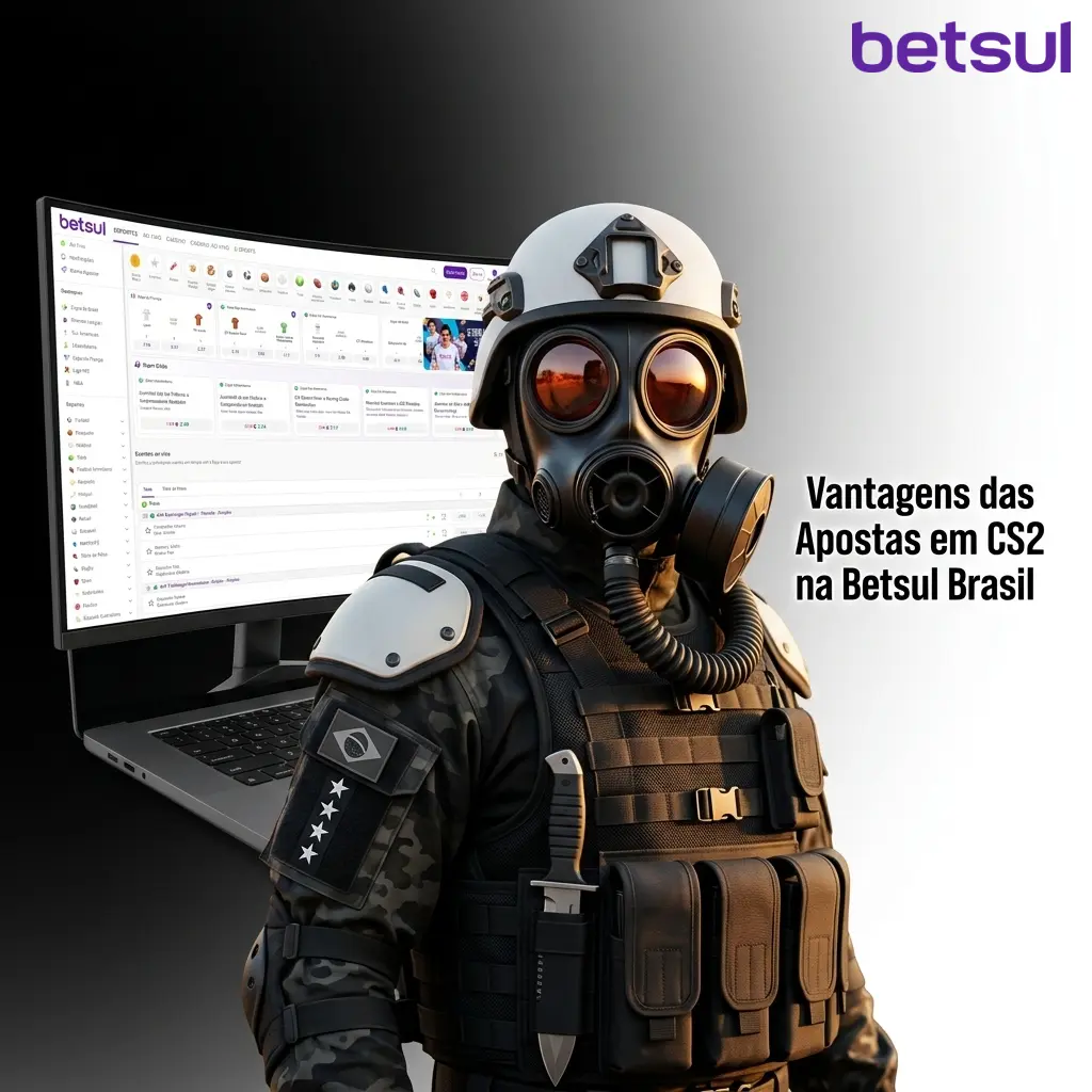 Vantagens de apostar em CS2 na Betsul: Pix, odds competitivas, app móvel e suporte 24h em português