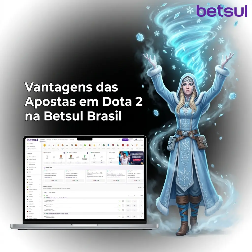 Vantagens de apostas em Dota 2 na Betsul Brasil com bônus, Pix e odds competitivas